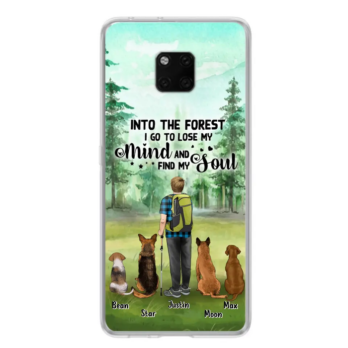 Personalized Solo Trekking Woods  With Pets Phone Case - Up to 4 Pets - Case For Xiaomi, Huawei and Oppo - 6CIAJ9