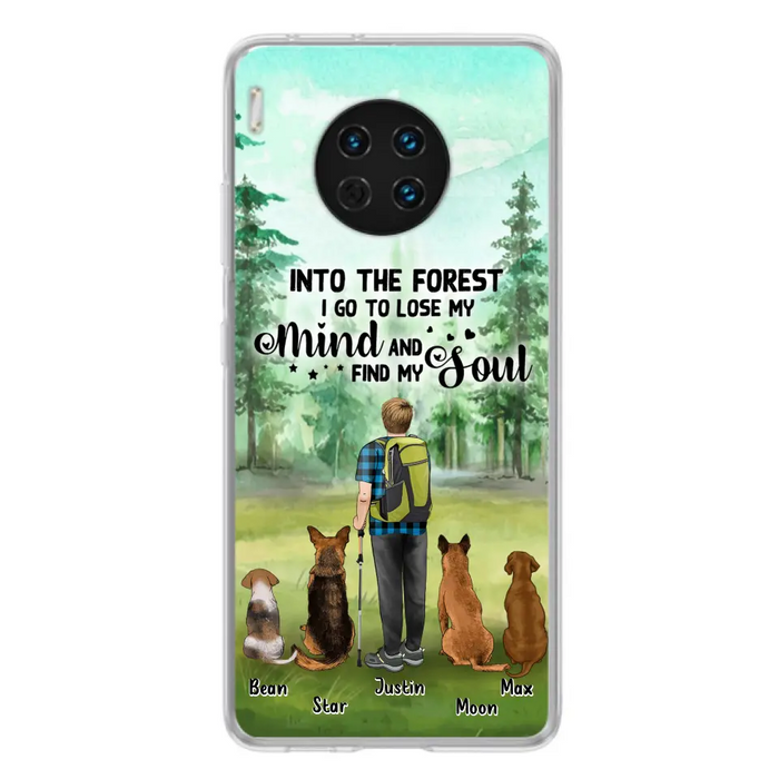Personalized Solo Trekking Woods  With Pets Phone Case - Up to 4 Pets - Case For Xiaomi, Huawei and Oppo - 6CIAJ9