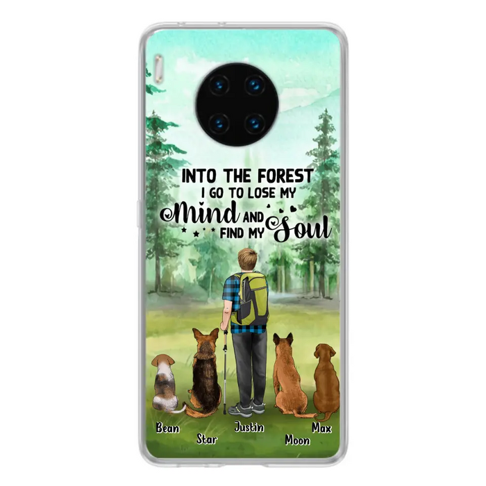 Personalized Solo Trekking Woods  With Pets Phone Case - Up to 4 Pets - Case For Xiaomi, Huawei and Oppo - 6CIAJ9
