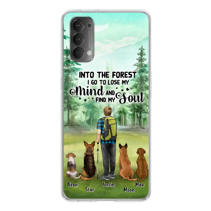 Personalized Solo Trekking Woods  With Pets Phone Case - Up to 4 Pets - Case For Xiaomi, Huawei and Oppo - 6CIAJ9