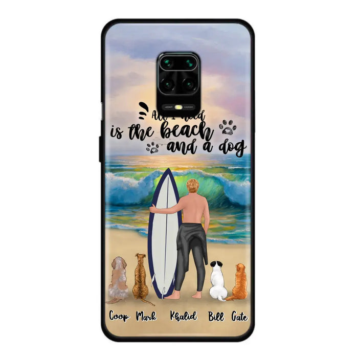Personalized Surfing Phone Case - Woman/Man With Up to 4 Pets  - Phone Case For Xiaomi, Huawei and Oppo - CCS180