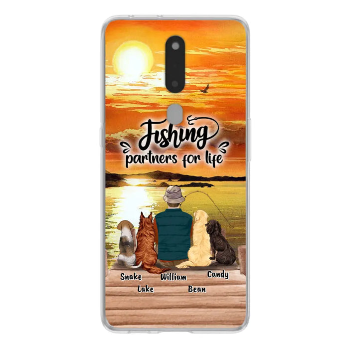 Personalized Fishing Man Phone Case - Up to 4 Dogs - Phone Case For Xiaomi, Huawei and Oppo - 4TC88X