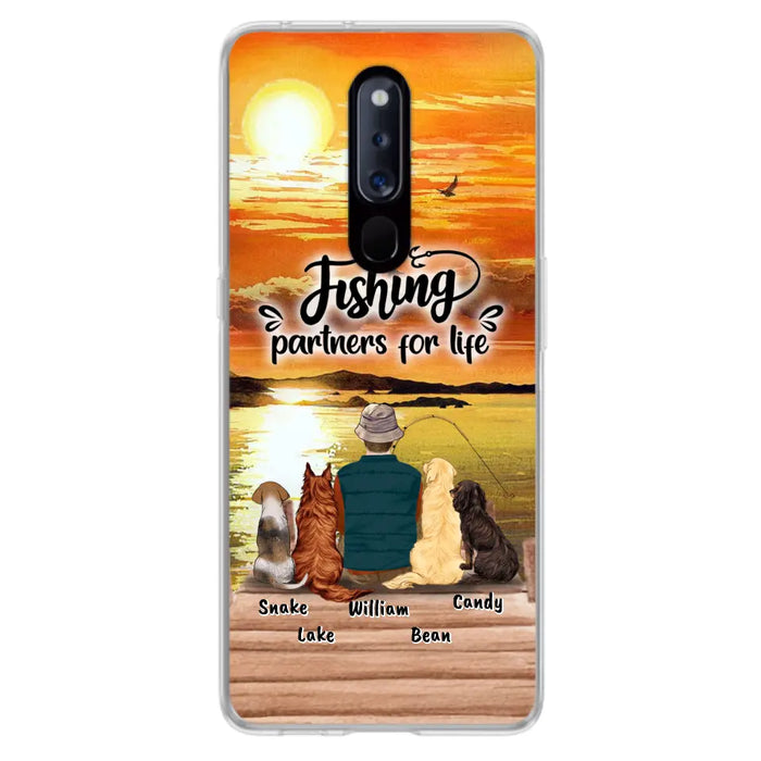 Personalized Fishing Man Phone Case - Up to 4 Dogs - Phone Case For Xiaomi, Huawei and Oppo - 4TC88X