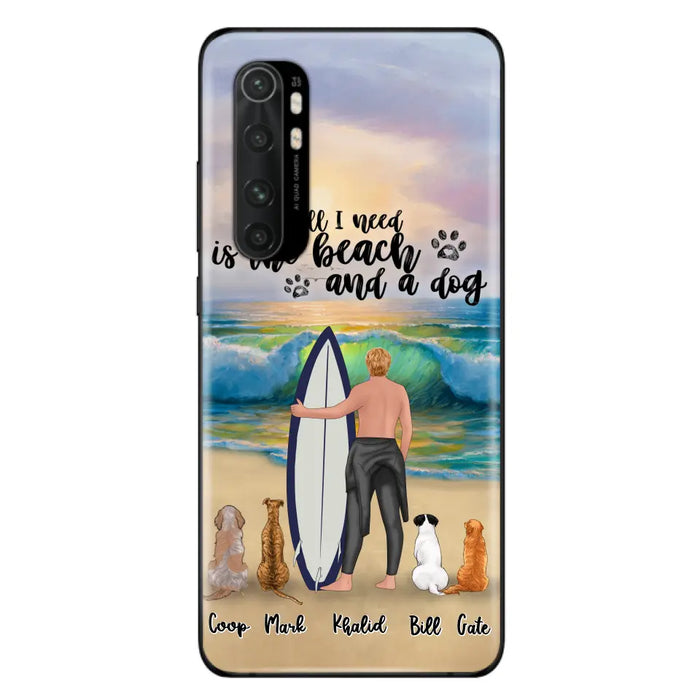 Personalized Surfing Phone Case - Woman/Man With Up to 4 Pets  - Phone Case For Xiaomi, Huawei and Oppo - CCS180