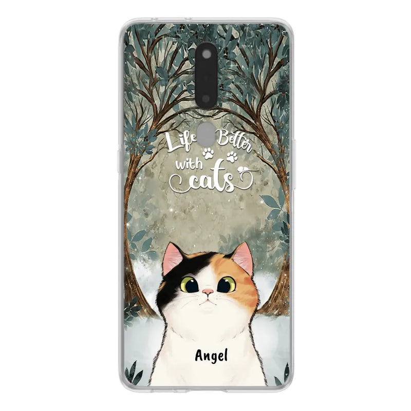 Personalized Cat Phone Case - Up to 6 Cats - Best Gift For Cat Lover - Life Is Better With Cats - Phone Case For  Xiaomi, Oppo And Huawei