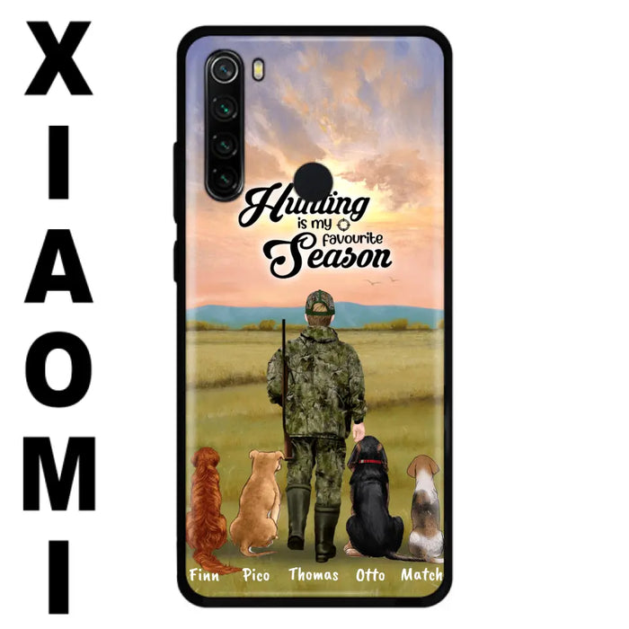 Personalized Hunting Phone Case - Man/Woman With Up to 4 Dogs - Phone Case For Xiaomi, Huawei and Oppo - 4168OK