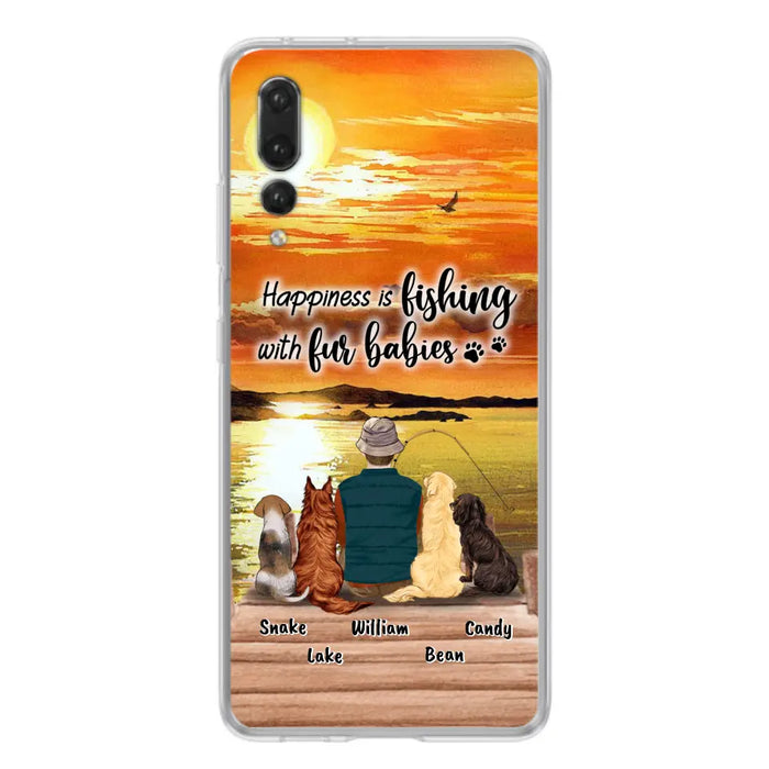 Personalized Fishing Man/Woman Phone Case - Up to 4 Pets - Phone Case For Xiaomi, Huawei and Oppo - 4TC88X