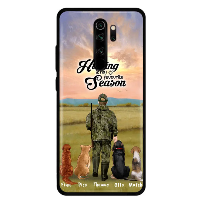 Personalized Hunting Phone Case - Man/Woman With Up to 4 Dogs - Phone Case For Xiaomi, Huawei and Oppo - 4168OK