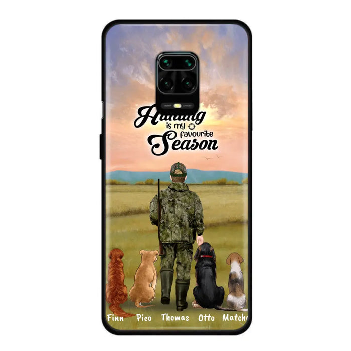 Personalized Hunting Phone Case - Man/Woman With Up to 4 Dogs - Phone Case For Xiaomi, Huawei and Oppo - 4168OK