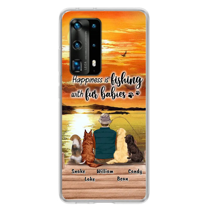 Personalized Fishing Man/Woman Phone Case - Up to 4 Pets - Phone Case For Xiaomi, Huawei and Oppo - 4TC88X