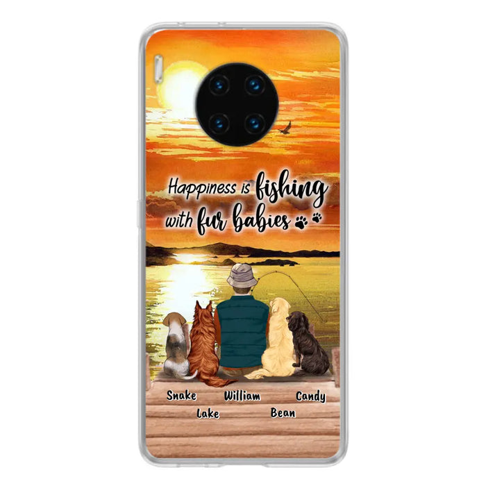 Personalized Fishing Man/Woman Phone Case - Up to 4 Pets - Phone Case For Xiaomi, Huawei and Oppo - 4TC88X