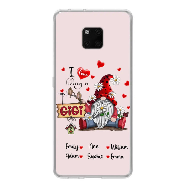 Personalized Grandma Phone Case - I Love Being Grandma - R5OIKQ - Red - Case For iPhone And Samsung
