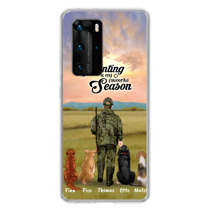 Personalized Hunting Phone Case - Man/Woman With Up to 4 Dogs - Phone Case For Xiaomi, Huawei and Oppo - 4168OK