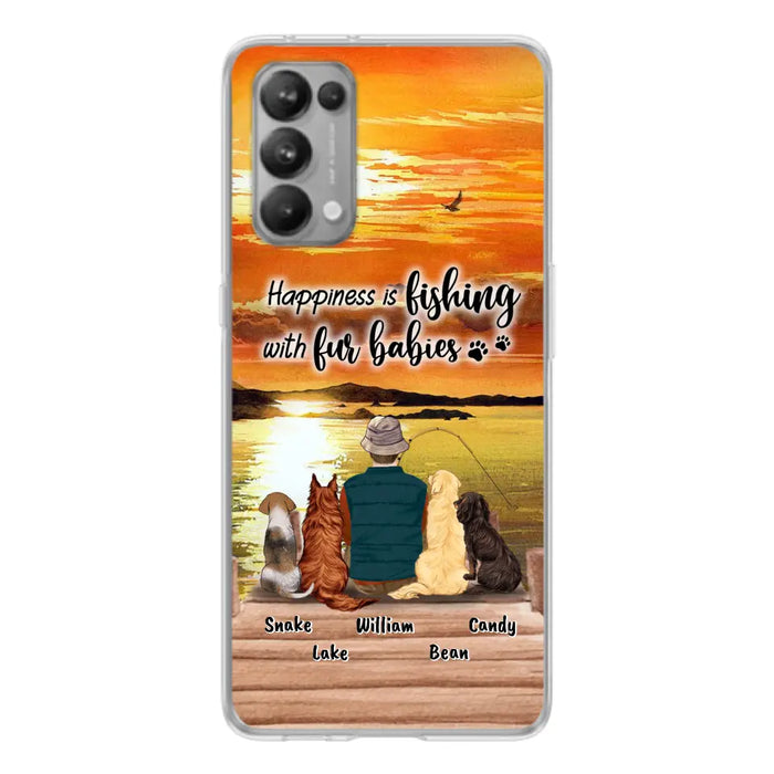 Personalized Fishing Man/Woman Phone Case - Up to 4 Pets - Phone Case For Xiaomi, Huawei and Oppo - 4TC88X