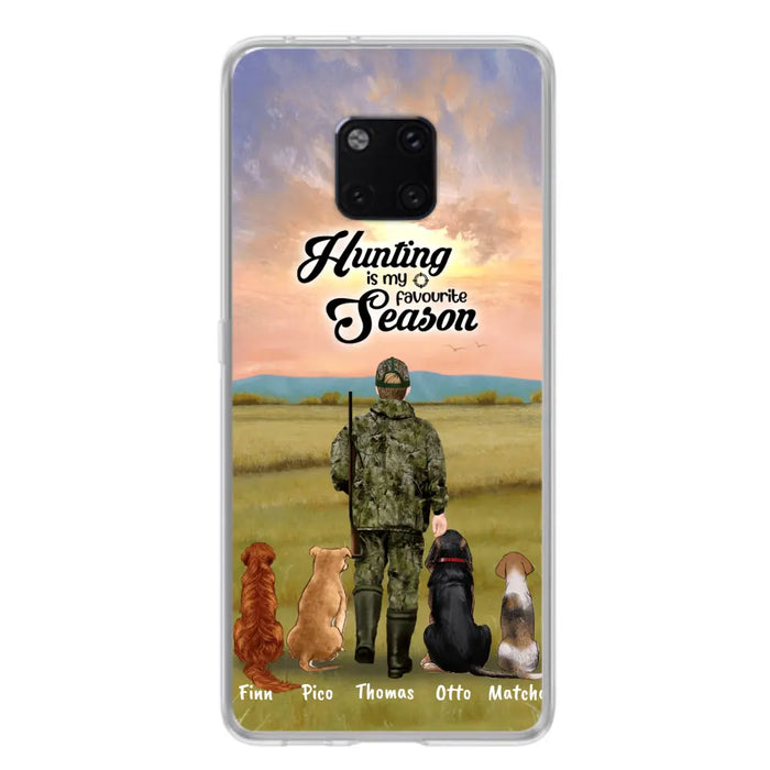 Personalized Hunting Phone Case - Man/Woman With Up to 4 Dogs - Phone Case For Xiaomi, Huawei and Oppo - 4168OK