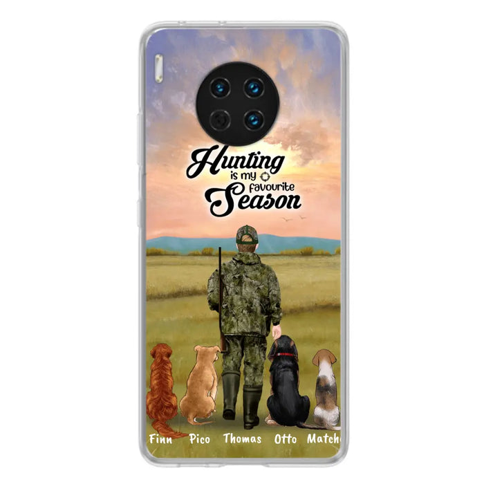 Personalized Hunting Phone Case - Man/Woman With Up to 4 Dogs - Phone Case For Xiaomi, Huawei and Oppo - 4168OK