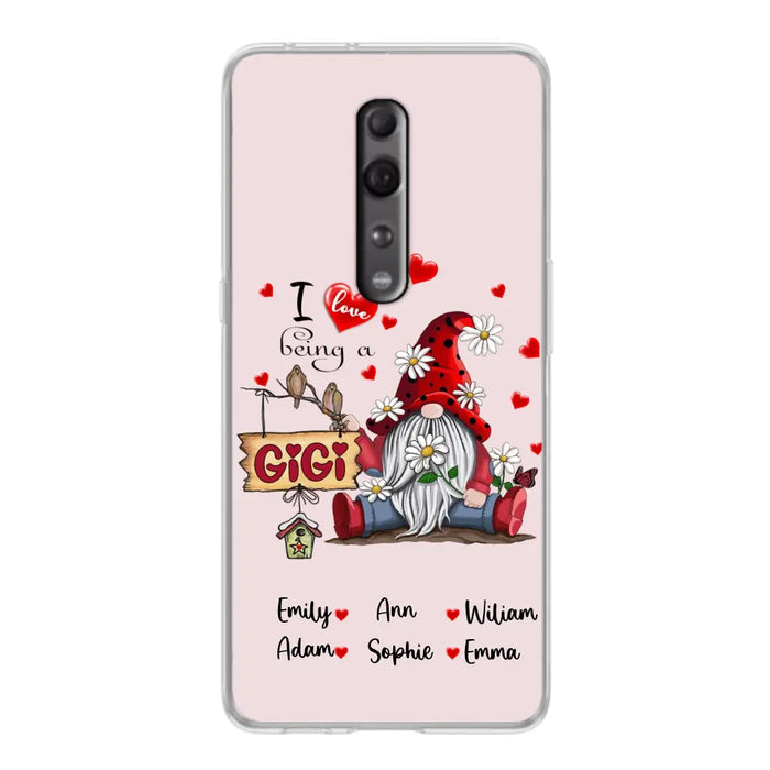 Personalized Grandma Phone Case - I Love Being Grandma - R5OIKQ - Red - Case For iPhone And Samsung
