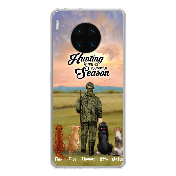 Personalized Hunting Phone Case - Man/Woman With Up to 4 Dogs - Phone Case For Xiaomi, Huawei and Oppo - 4168OK