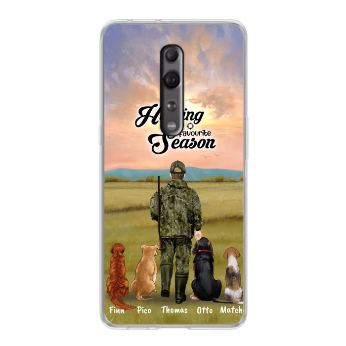 Personalized Hunting Phone Case - Man/Woman With Up to 4 Dogs - Phone Case For Xiaomi, Huawei and Oppo - 4168OK
