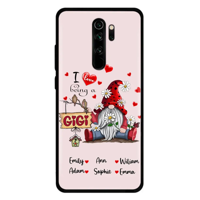 Personalized Grandma Phone Case - I Love Being Grandma - R5OIKQ - Red - Case For iPhone And Samsung