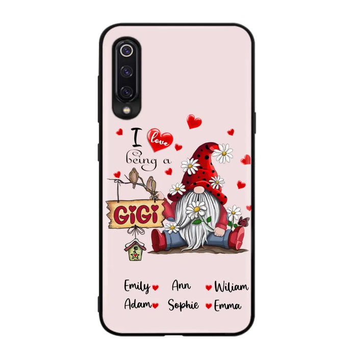 Personalized Grandma Phone Case - I Love Being Grandma - R5OIKQ - Red - Case For iPhone And Samsung