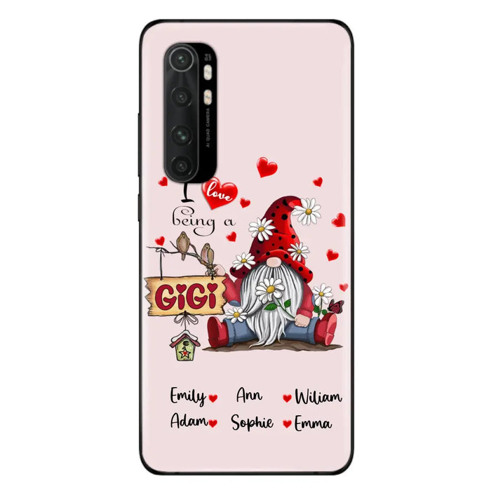Personalized Grandma Phone Case - I Love Being Grandma - R5OIKQ - Red - Case For iPhone And Samsung