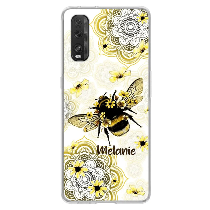 Personalized Bee Phone Case - Up to 5 Bees - Gift For Bee Lovers - Case For Xiaomi, Oppo And Huawei