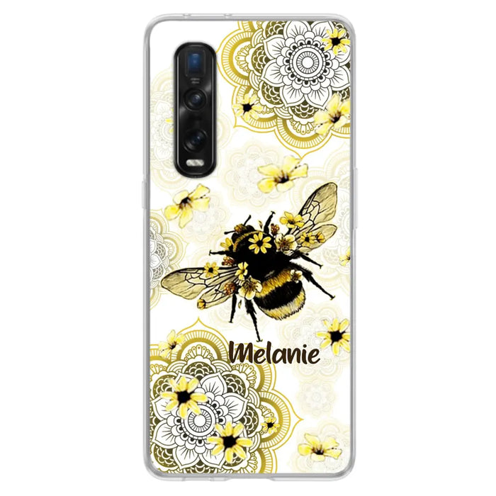 Personalized Bee Phone Case - Up to 5 Bees - Gift For Bee Lovers - Case For Xiaomi, Oppo And Huawei
