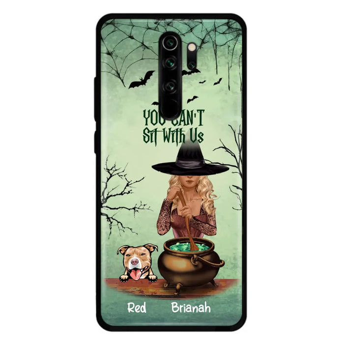 Personalized Dog And Witch Phone Case - Up to 4 Dogs - You Can't Sit With Us - Phone Case For Xiaomi, Huawei and Oppo