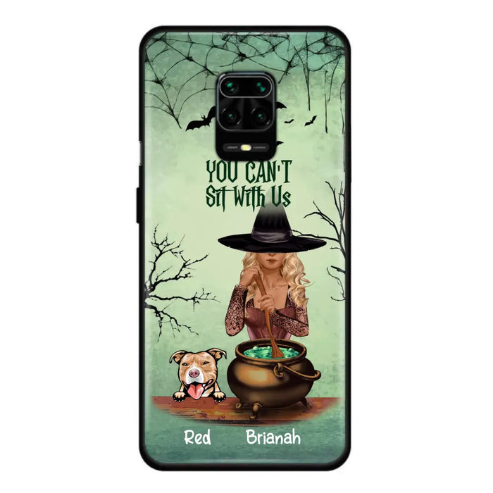 Personalized Dog And Witch Phone Case - Up to 4 Dogs - You Can't Sit With Us - Phone Case For Xiaomi, Huawei and Oppo