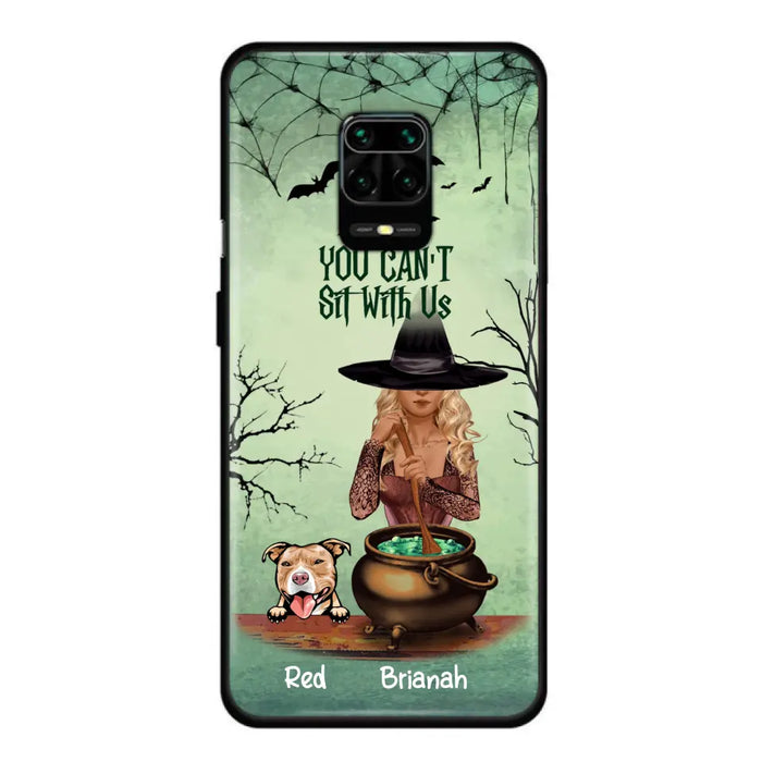 Personalized Dog And Witch Phone Case - Up to 4 Dogs - You Can't Sit With Us - Phone Case For Xiaomi, Huawei and Oppo