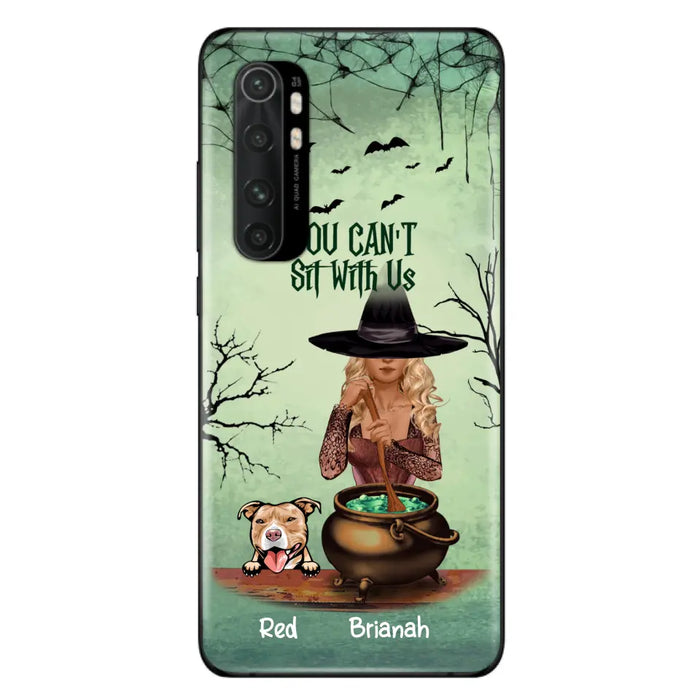 Personalized Dog And Witch Phone Case - Up to 4 Dogs - You Can't Sit With Us - Phone Case For Xiaomi, Huawei and Oppo