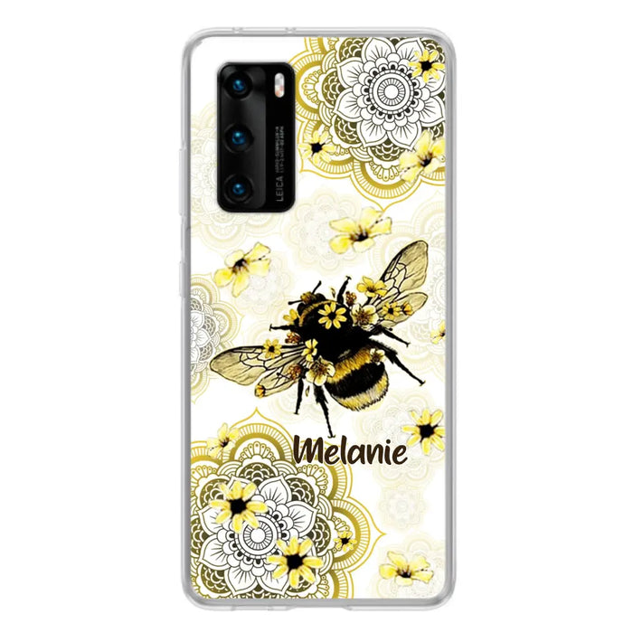 Personalized Bee Phone Case - Up to 5 Bees - Gift For Bee Lovers - Case For Xiaomi, Oppo And Huawei