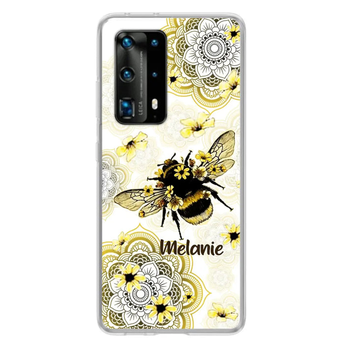Personalized Bee Phone Case - Up to 5 Bees - Gift For Bee Lovers - Case For Xiaomi, Oppo And Huawei