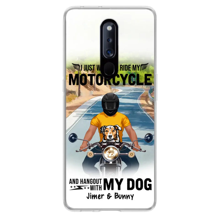 Personalized Dog With Biker Phone Case - Up to 3 Dogs - Gifts For Dog Lover - Hangout With My Dog - Phone Case For Xiaomi, Oppo And Huawei