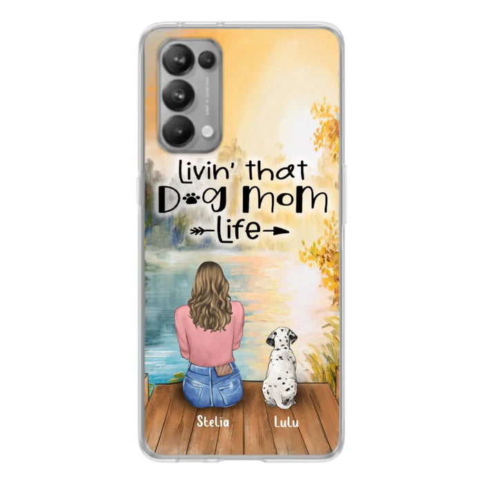 Personalized Dog Mom Phone Case - Case for Huawei, Oppo and Xiaomi - Gift for Dog Lovers With Up To 4 Dogs - Livin' that dog mom life