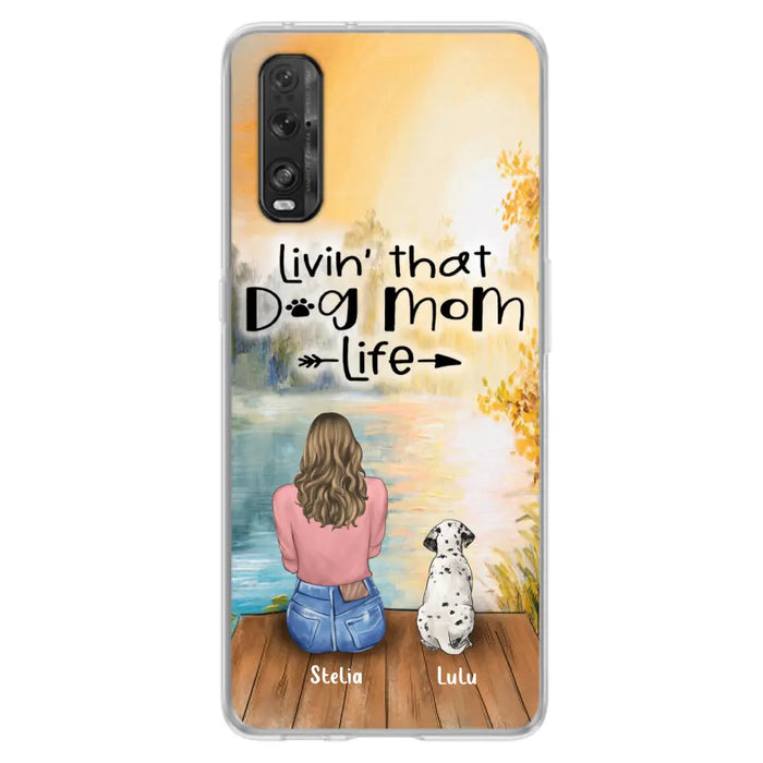 Personalized Dog Mom Phone Case - Case for Huawei, Oppo and Xiaomi - Gift for Dog Lovers With Up To 4 Dogs - Livin' that dog mom life