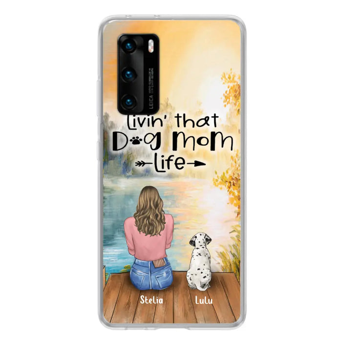 Personalized Dog Mom Phone Case - Case for Huawei, Oppo and Xiaomi - Gift for Dog Lovers With Up To 4 Dogs - Livin' that dog mom life