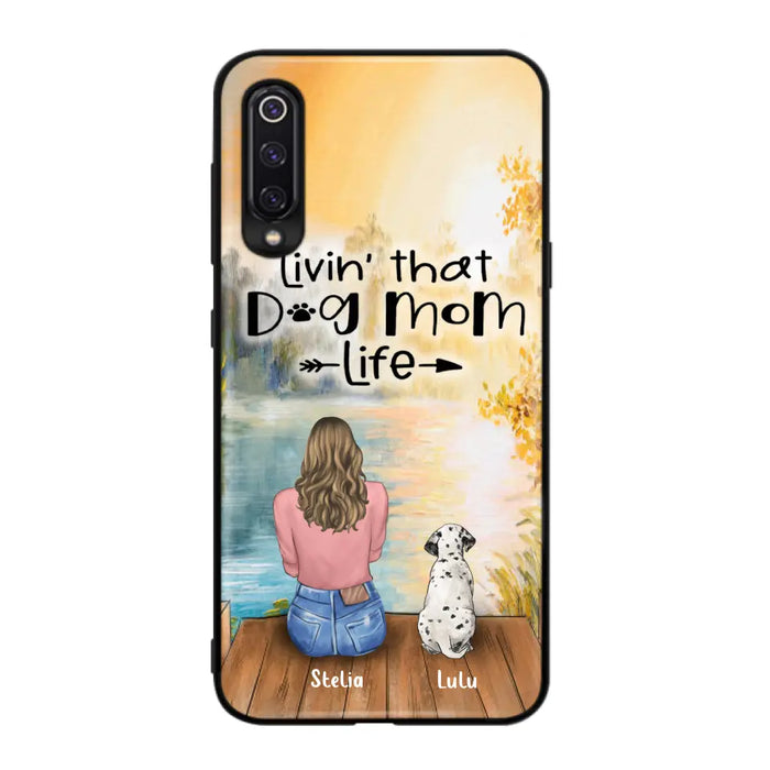 Personalized Dog Mom Phone Case - Case for Huawei, Oppo and Xiaomi - Gift for Dog Lovers With Up To 4 Dogs - Livin' that dog mom life