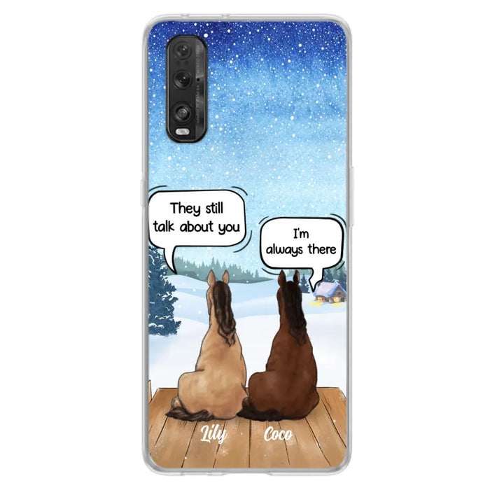 Personalized Dog Horse Phone Case - Up to 5 Pets - Xmas Gift For Dog/Horse Lover - Case For Xiaomi, Oppo And Huawei
