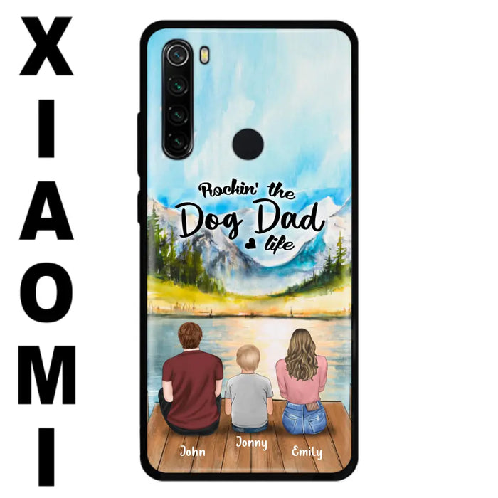 Personalized Parents Pet Phone Case - Parents With 1 Kid And Up to 2 Pets - Case For Xiaomi, Oppo And Huawei