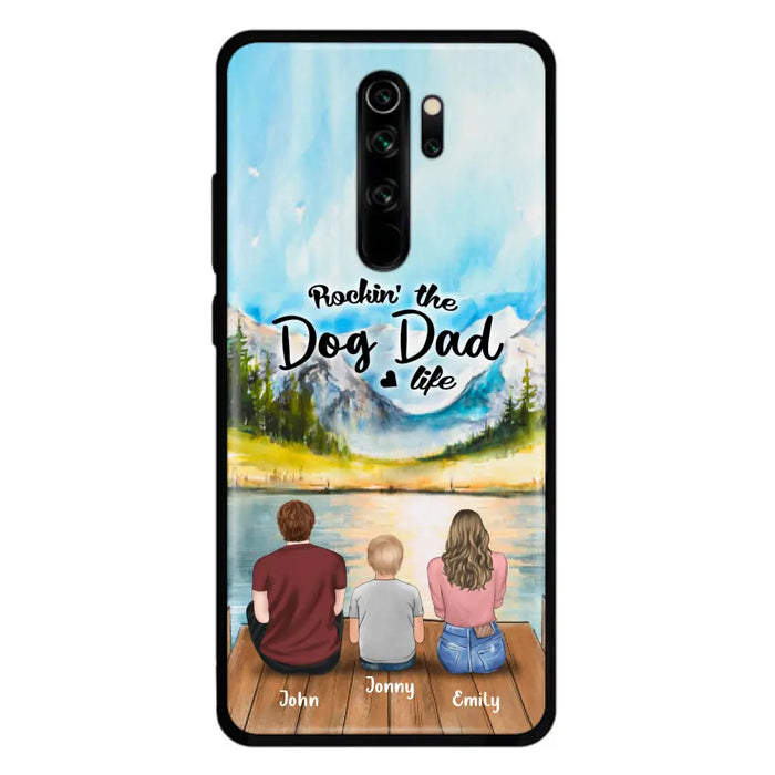 Personalized Parents Pet Phone Case - Parents With 1 Kid And Up to 2 Pets - Case For Xiaomi, Oppo And Huawei