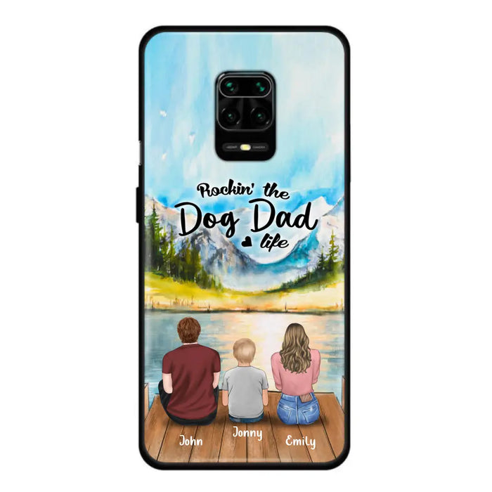 Personalized Parents Pet Phone Case - Parents With 1 Kid And Up to 2 Pets - Case For Xiaomi, Oppo And Huawei