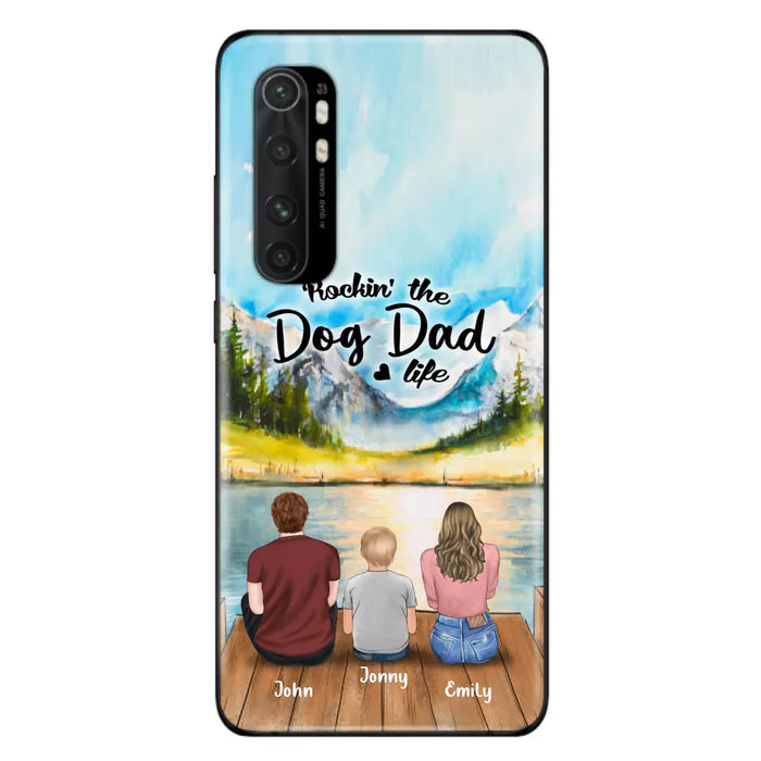 Personalized Parents Pet Phone Case - Parents With 1 Kid And Up to 2 Pets - Case For Xiaomi, Oppo And Huawei