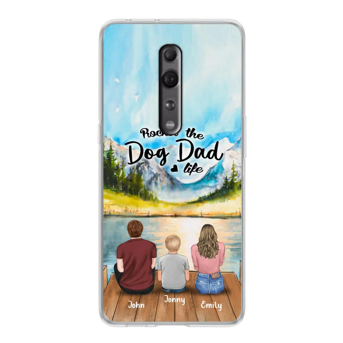 Personalized Parents Pet Phone Case - Parents With 1 Kid And Up to 2 Pets - Case For Xiaomi, Oppo And Huawei