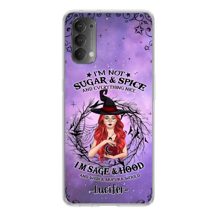 Personalized Witch Phone Case - Best Halloween Gift Idea - I'm Not Sugar And Spice - Case For Xiaomi, Oppo And Huawei - DFESX1