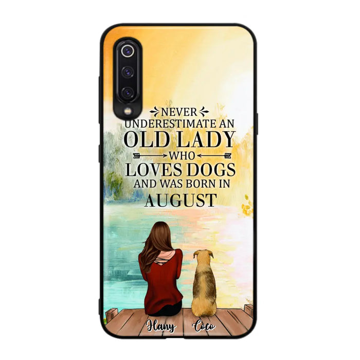 Personalized Old Lady And Dog Phone Case - Woman With Up to 5 Dogs - Best Gift For Dog Lover - Case For Xiaomi, Oppo And Huawei