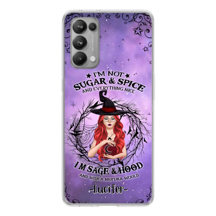 Personalized Witch Phone Case - Best Halloween Gift Idea - I'm Not Sugar And Spice - Case For Xiaomi, Oppo And Huawei - DFESX1