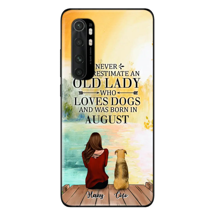 Personalized Old Lady And Dog Phone Case - Woman With Up to 5 Dogs - Best Gift For Dog Lover - Case For Xiaomi, Oppo And Huawei
