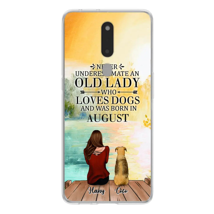 Personalized Old Lady And Dog Phone Case - Woman With Up to 5 Dogs - Best Gift For Dog Lover - Case For Xiaomi, Oppo And Huawei